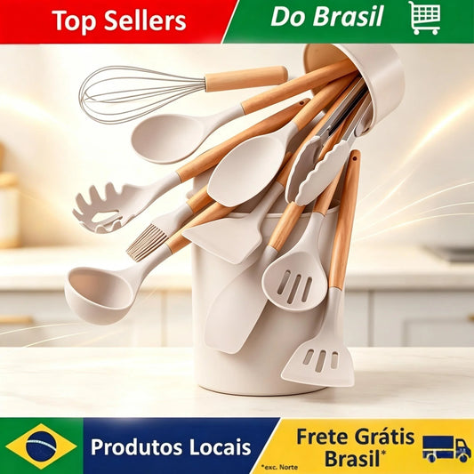 Conjunto de cozinha em silicone