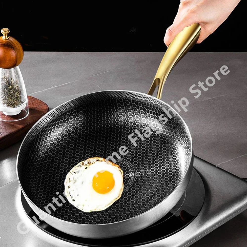 Wok/Frigideira de Aço Inoxidável 316