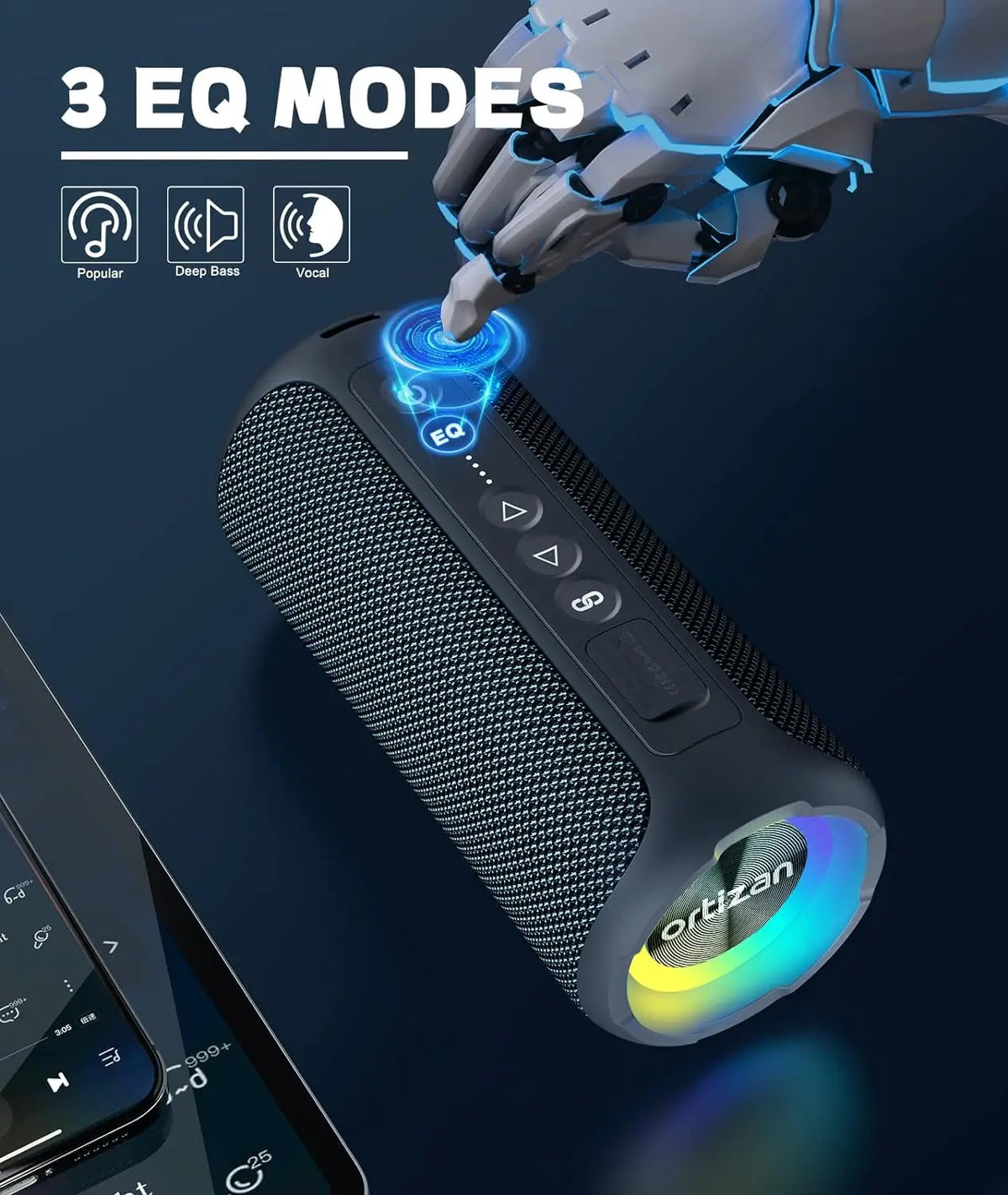 Caixa de Som Bluetooth Ortizan 40W