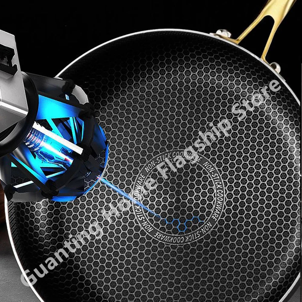 Wok/Frigideira de Aço Inoxidável 316