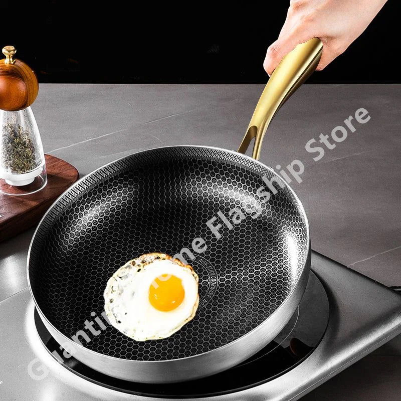 Wok/Frigideira de Aço Inoxidável 316
