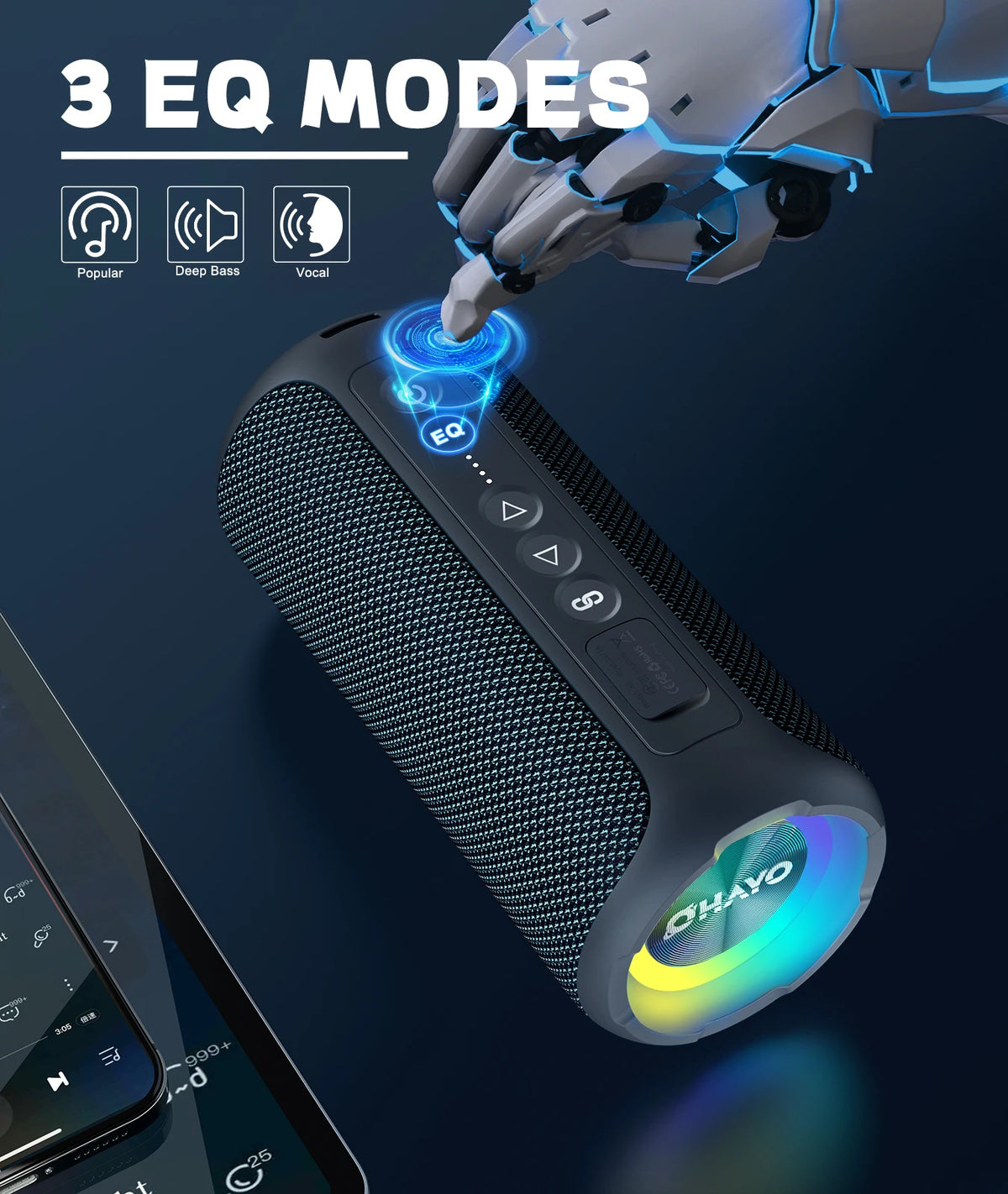 Caixa de Som Bluetooth Ortizan 40W