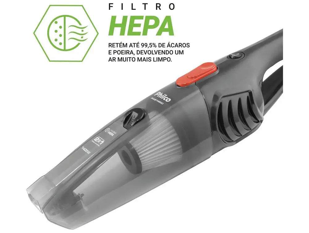 Philco 2-in-1 Vacuum Cleaner 1400W Pas1450C 54902086 Gray - 220V